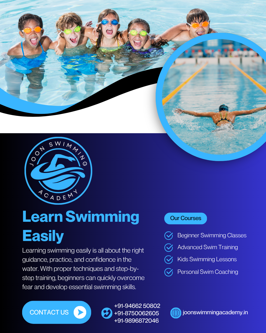 Best swimming classes in Rohini